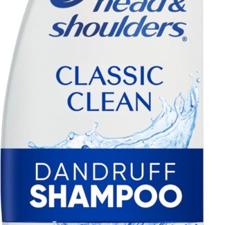 Head & Shoulders Anti-Dandruff Shampoo with 1% Pyrithione Zinc, Classic Clean, Fresh Scent, Daily Use, Moisturizing, Flake Control, Color-Safe, Safe for All Hair Types - Dry, Itchy Scalp, 28.2 Fl Oz