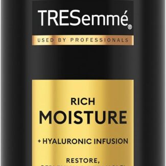 TRESemmé Rich Moisture Hydrating Shampoo with Pump with Up to 72H Hydration for Dry Hair, with Pro Style Technology Formula, 39 fl oz